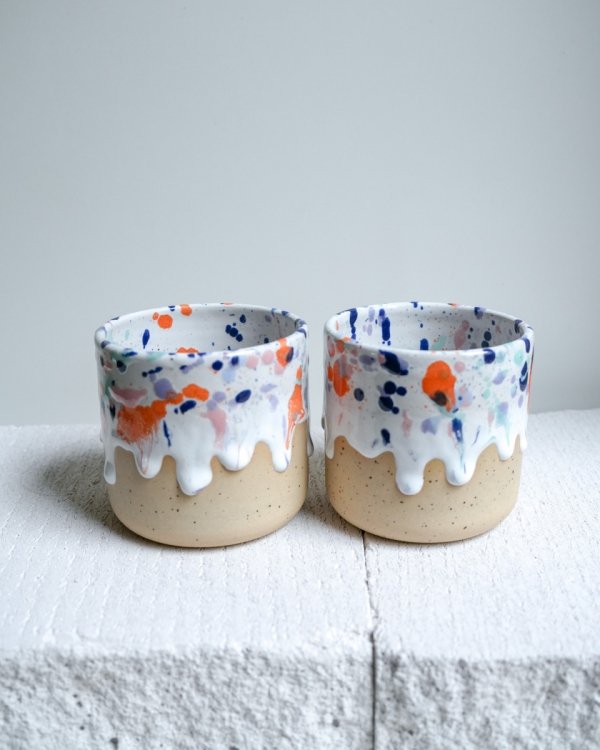 Czarka w kolorowe ciapki 250ml