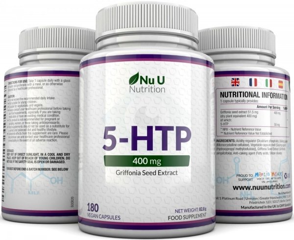 5-HTP 5HTP 400mg 180 kaps 8:1 ekstrakt z griffonii
