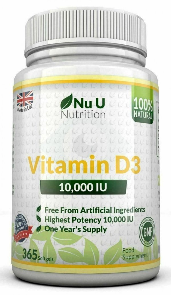 WITAMINA D3 10000 IU - 365 kapsułek NA ROK