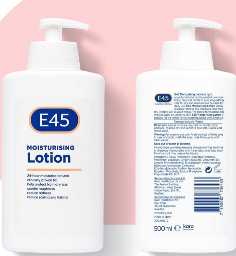 LOTION BALSAM NAWILŻAJĄCY DO CIAŁA E45 (500ml)