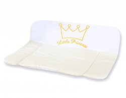 Przewijak miękki na komodę- Little Prince/Princess kremowy