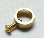 Pierścień z wkrętem do wieszaków rurkowych, blokada podsufitki lampy