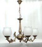  Żyrandol mosiężny,lampa wisząca mosiężna WZMS/701/5