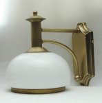 Kinkiet mosiężny,lampa ścienna z mosiądzu