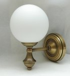 Kinkiet mosiężny,lampa ścienna z mosiądzu