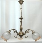  Żyrandol mosiężny,lampa wisząca mosiężna