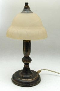 Lampka klasyczna metalowa, lampka nocna 