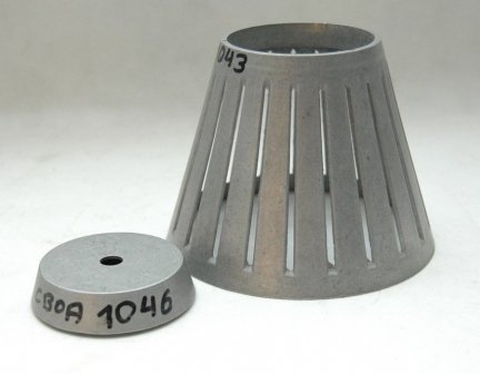 Abażur klosz aluminiowy, części do lamp