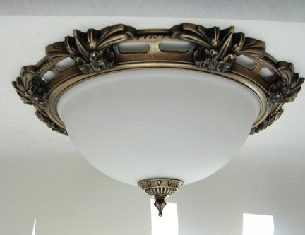 Plafon klasyczny patyna metalowy 43cm, lampa sufitowa
