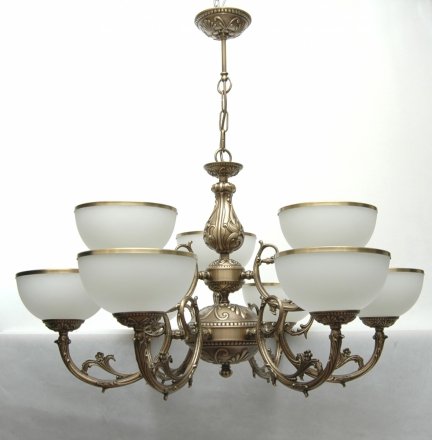 Żyrandol mosiężny,lampa wisząca mosiężna