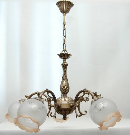 Żyrandol mosiężny,lampa wisząca mosiężna