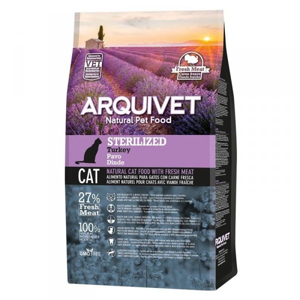 Arquivet Sucha karma dla kotów sterylizowanych z indykiem 1,5 kg