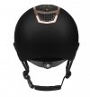 Kask Fair Play QUANTINUM CHIC ROSEGOLD W-V szeroki daszek,  czarny 
