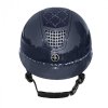 Kask Fair Play z szerokim daszkiem QUANTINUM W-V SPOTLIGHT SHINY  SILVER granatowy