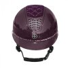 Kask Fair Play z szerokim daszkiem QUANTINUM W-V SPOTLIGHT SHINY  SILVER jagodowy