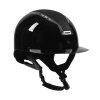 Kask z szerokim daszkiem HORKA Gaudi Glossy  - czarny / srebrny