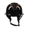 Kask z szerokim daszkiem HORKA Gaudi Glossy  - czarny / rose gold