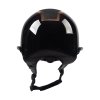 Kask z szerokim daszkiem HORKA Gaudi Glossy  - czarny / rose gold