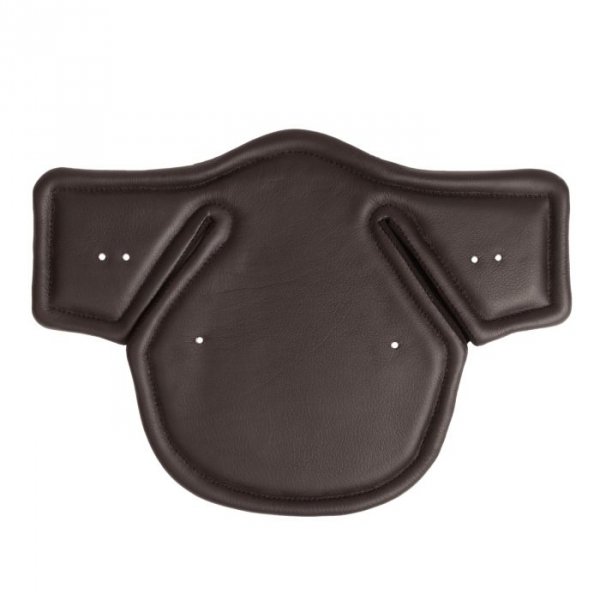 Popręg Stubben ujeżdżeniowy anatomiczny Equi Soft dressage z fartuchem - czarny - podkładka skórzana w komplecie