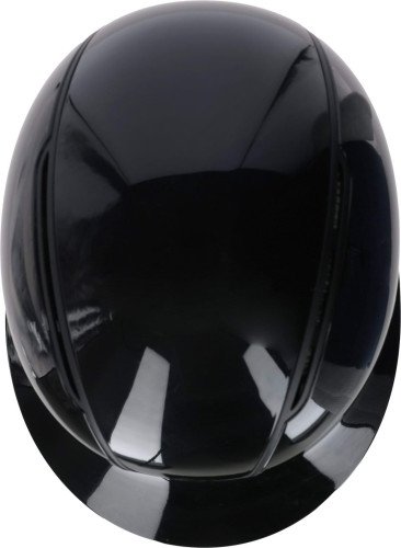 Kask Jeździecki z szerokim daszkiem Covalliero Eclipse Polo Shiny - czarny