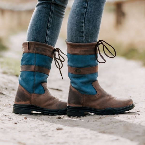 Buty Outdoorowe / Stajenne HORKA Kerry - brąz / niebieski