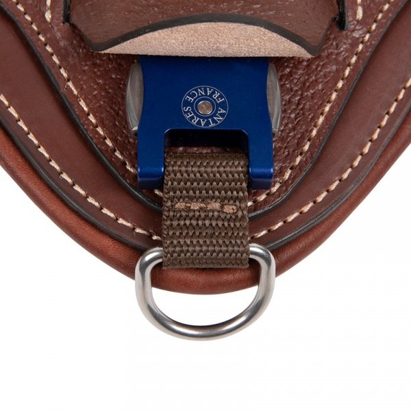 Popręg Anatomiczny Antares Easy Clip - brązowy