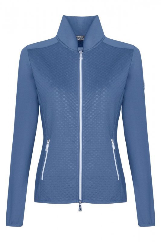Bluza Jeździecka Damska Fair Play JANESSA stalowoniebieski