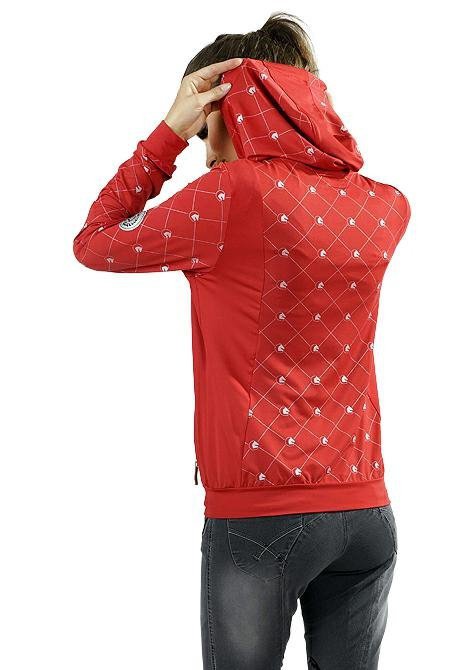 Bluza Jeździecka Damska Fair Play Molly czerwono-srebrny L/40