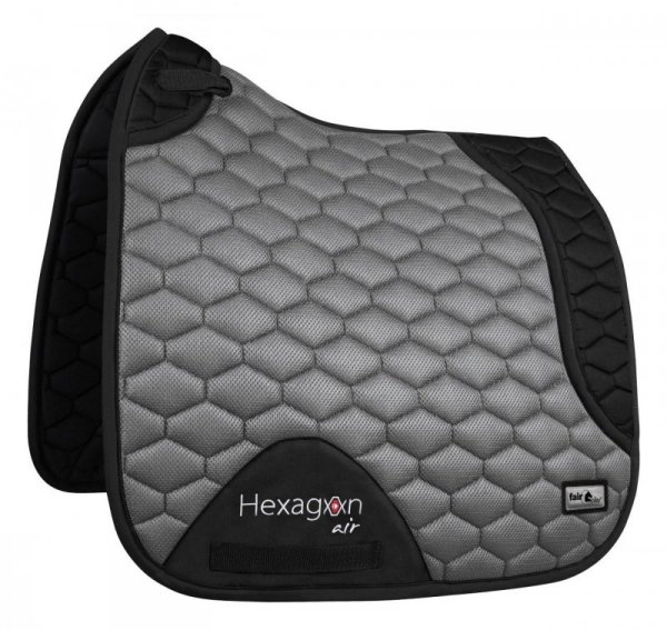 Czaprak Fair Play HEXAGON AIR MESH szar-cza DRE - ujeżdżeniowy