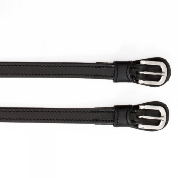 Paski do ostróg ze skóry olejowanej Kavalkade - czarne