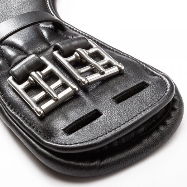 Krótki Popręg Ujeżdżeniowy Kavalkade "Moon" - bez gumy - czarny