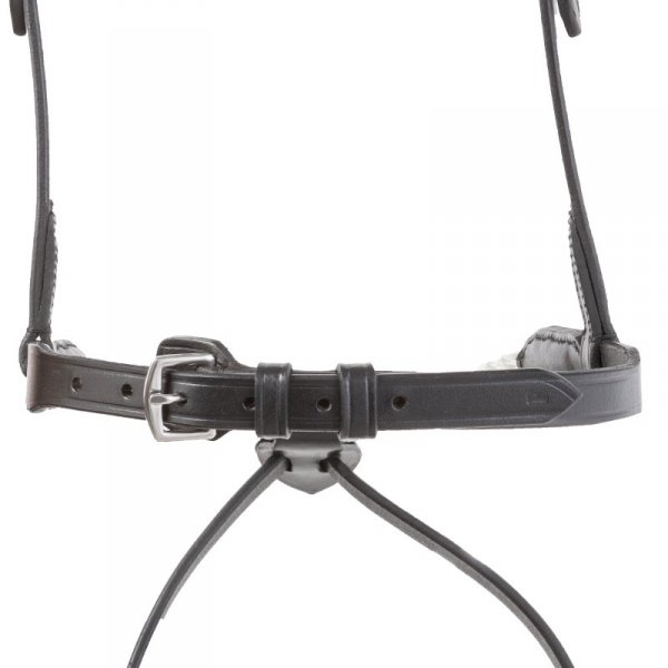 Nachrapnik Angielski z linką i odpinanym skośnikiem Kavalkade Cre8 - czarny