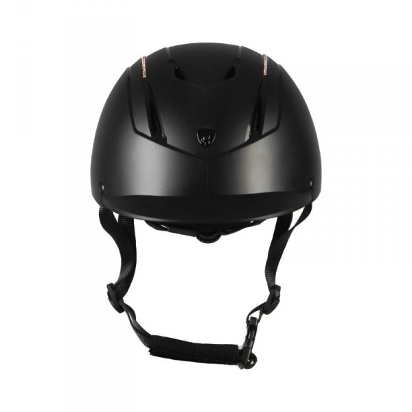 Kask jeździecki Horka DALI STRASS czarny/rose