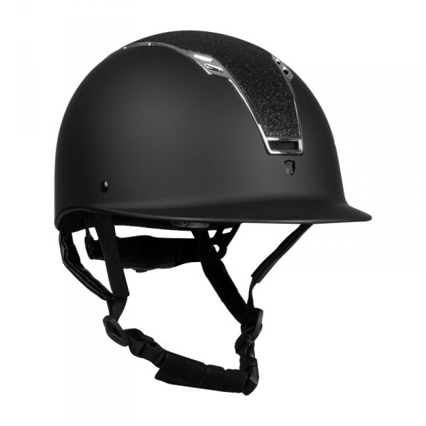Kask jeździecki Horka Sparrow czarno-srebrny