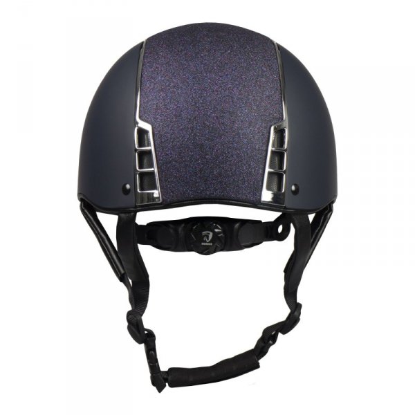 Kask jeździecki Sparrow niebiesko-srebrny Horka