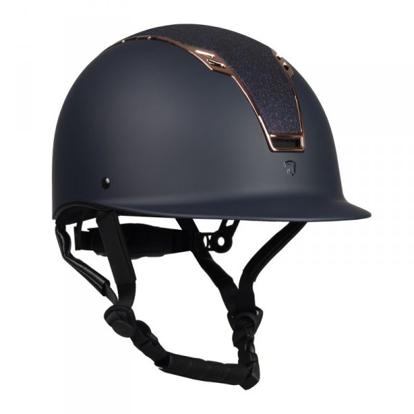 Kask jeździecki Horka Sparrow niebiesko-różowy