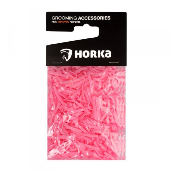 Gumki do ściągania INVLECHT szerokie 10 szt. różowe Horka