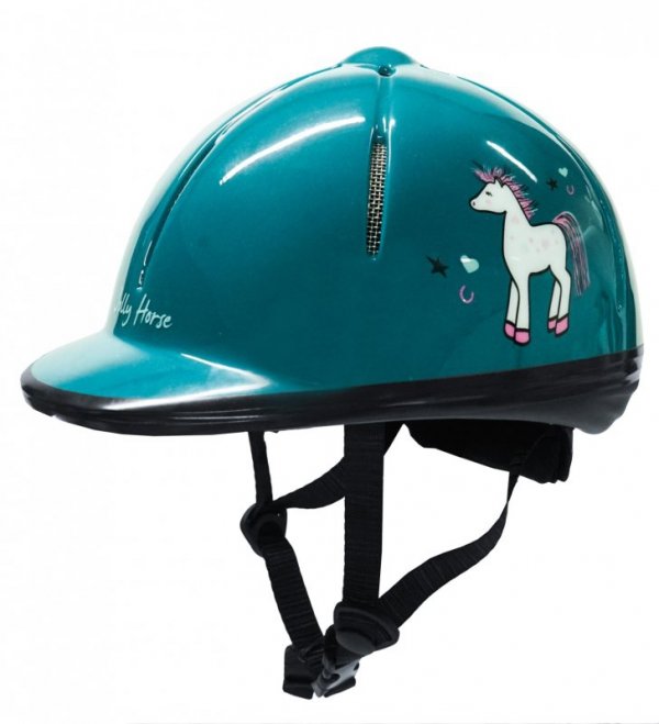 Kask jeździecki Horka Rider zielony morski