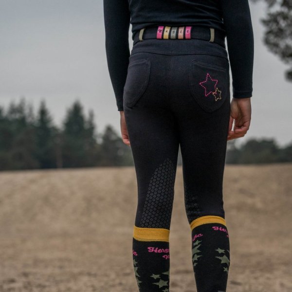 Bryczesy jeździeckie Horka Ola Slim Fit czarne