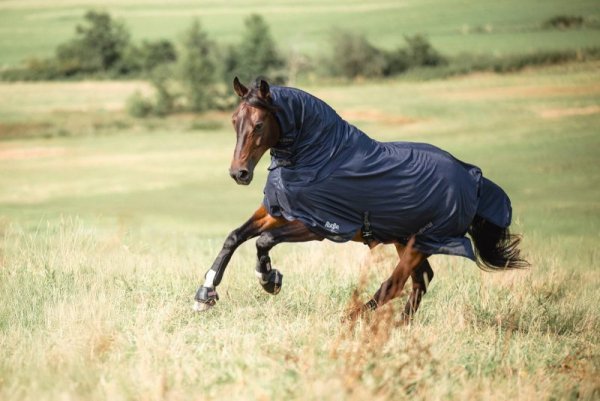 Derka siatkowa przeciw owadom z kapturem - SuperFly COVALLIERO - granatowa