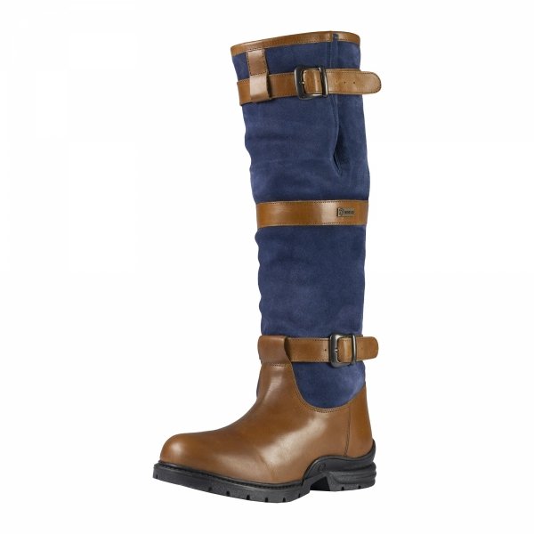 Buty Outdoorowe / Stajenne HORKA Highlander - coniac / blue