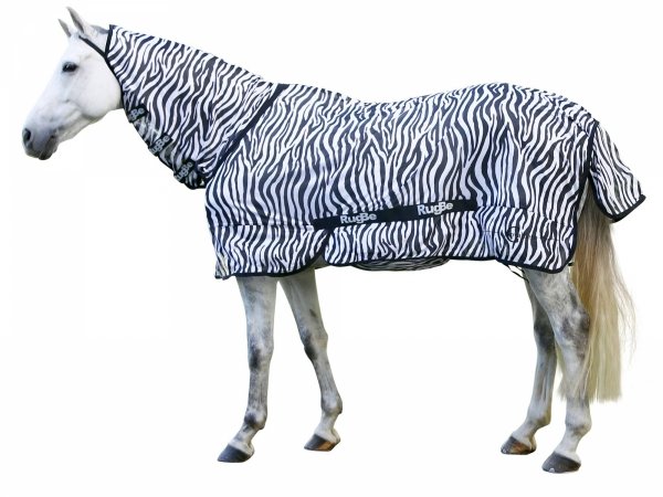 Derka siatkowa przeciw owadom z kapturem - COVALLIERO - zebra