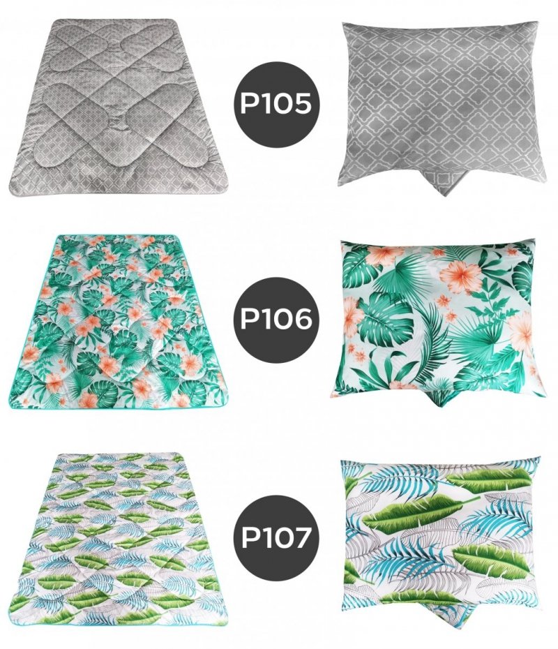 Kołdra poliestrowa całoroczna 140x200 + 1 poduszka 70x80 ProduktPolski