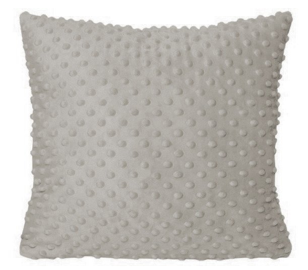 Poszewka MINKY rozmiar 40x40 wz. 42 srebrny