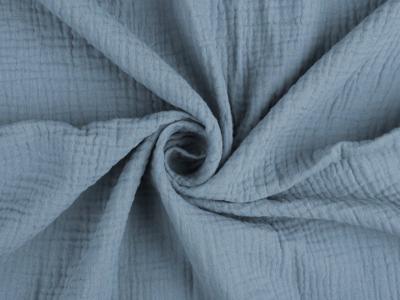 Pościel muślinowa PREMIUM 160x200, 100% bawełna wz. błękit