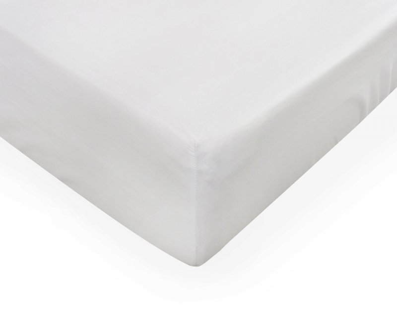 Prześcieradło PREMIUM jersey z lycrą na wysoki materac 120x200 z gumką wz. 01A biały