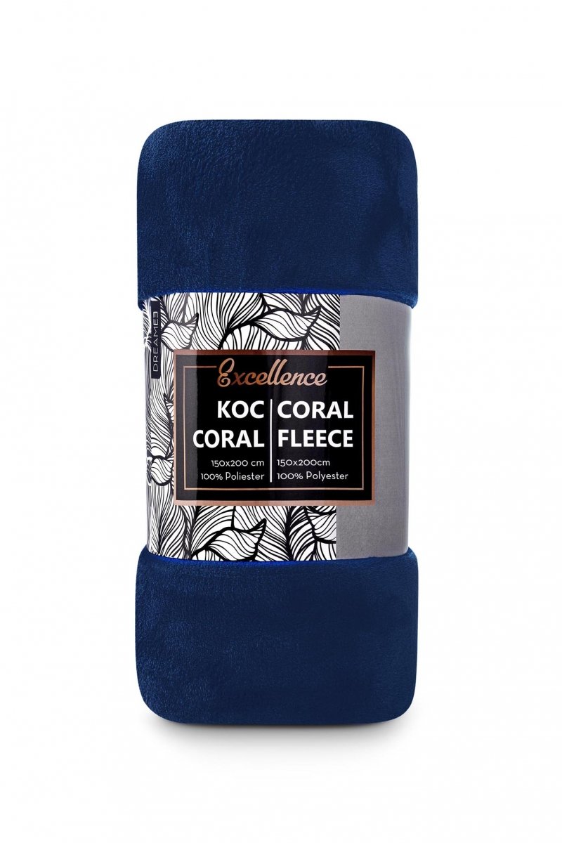 Koc z mikrofibry CORAL 150x200 wz. FLEECE201007