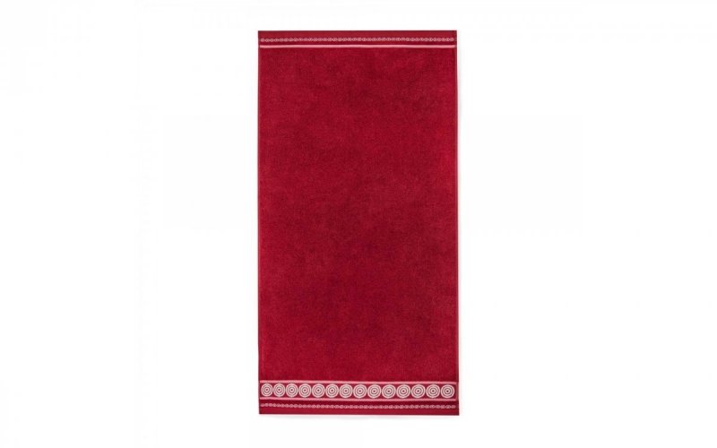 Ręcznik z bawełny egipskiej RONDO 2 70x140 wz. magenta