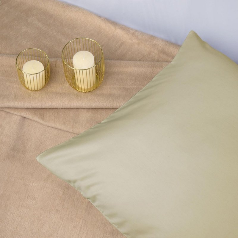 Poszewka na poduszkę 50x70 - 100% bawełna satynowa DARYMEX, zapięcie na zamek wz. kremowy