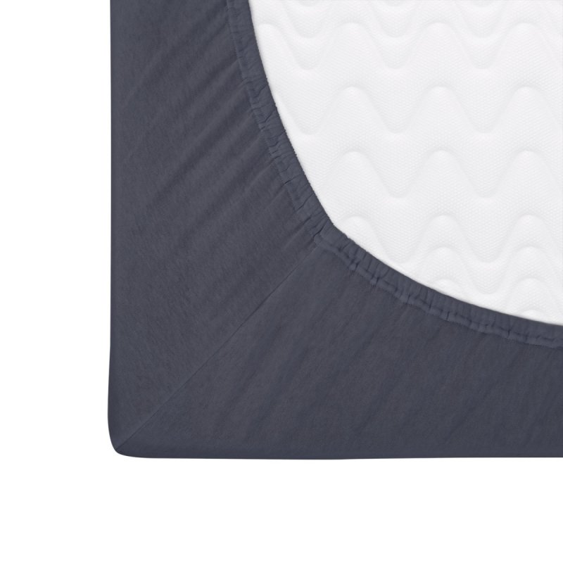 Prześcieradło Jersey PREMIUM na wysoki materac 140x200 na gumkę wz. 041 antracyt